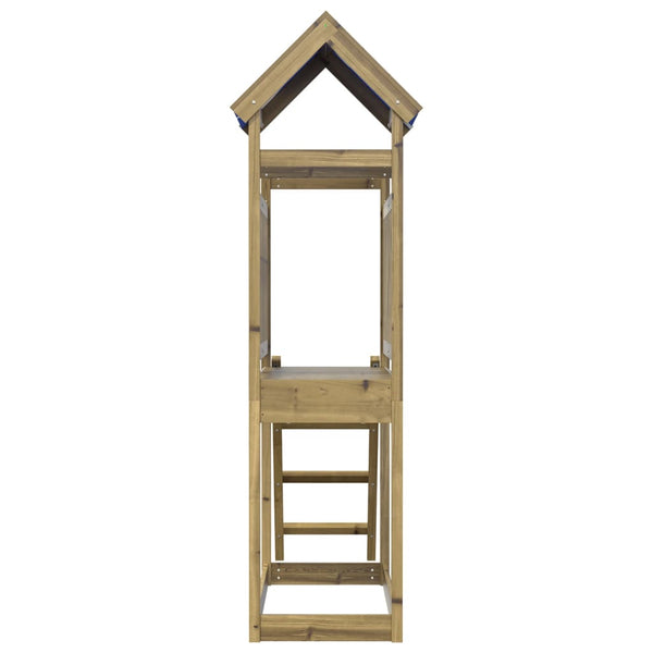 Torre de brincar com escada 110,5x52,5x215 cm pinho impregnado
