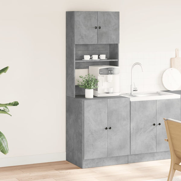 Armário de cozinha derivados de madeira cinzento sonoma