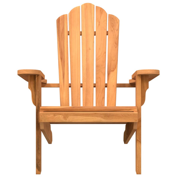 Cadeira de jardim Adirondack 77x78x95 cm madeira de teca maciça