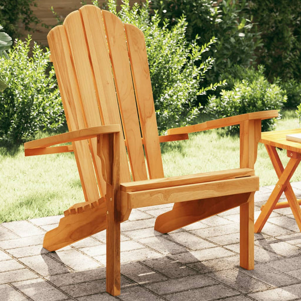 Cadeira de jardim Adirondack 77x78x95 cm madeira de teca maciça