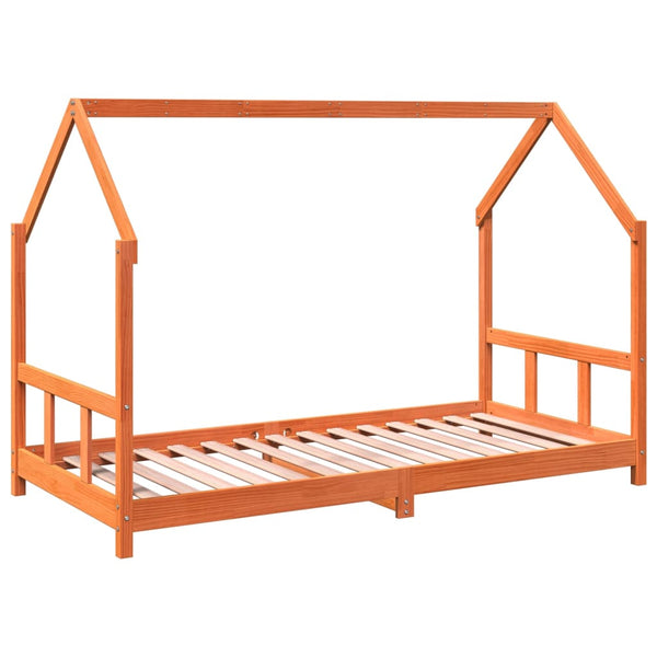 Estrutura de cama para crianças 90x190 cm pinho maciço