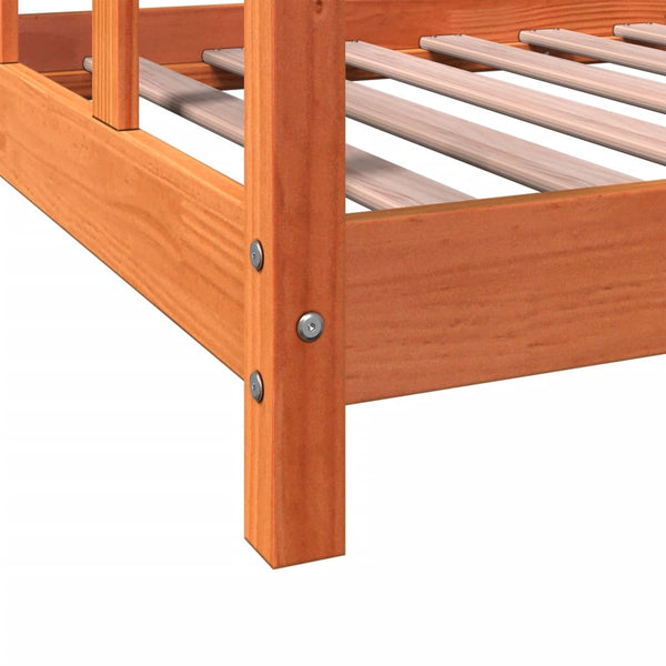 Estrutura de cama para crianças 90x190 cm pinho maciço