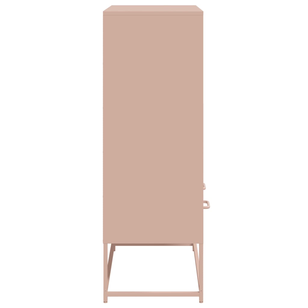 Móvel alto 68,5x39x111,5 cm aço laminado a frio rosa