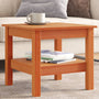 Mesa de centro 45x45x40 cm madeira pinho maciça castanho mel