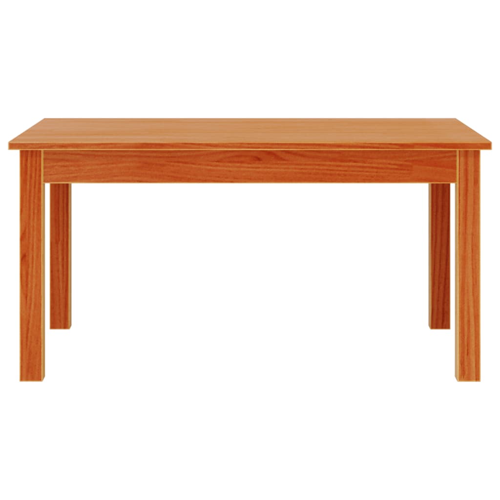 Mesa de centro 80x50x40 cm madeira pinho maciça castanho cera