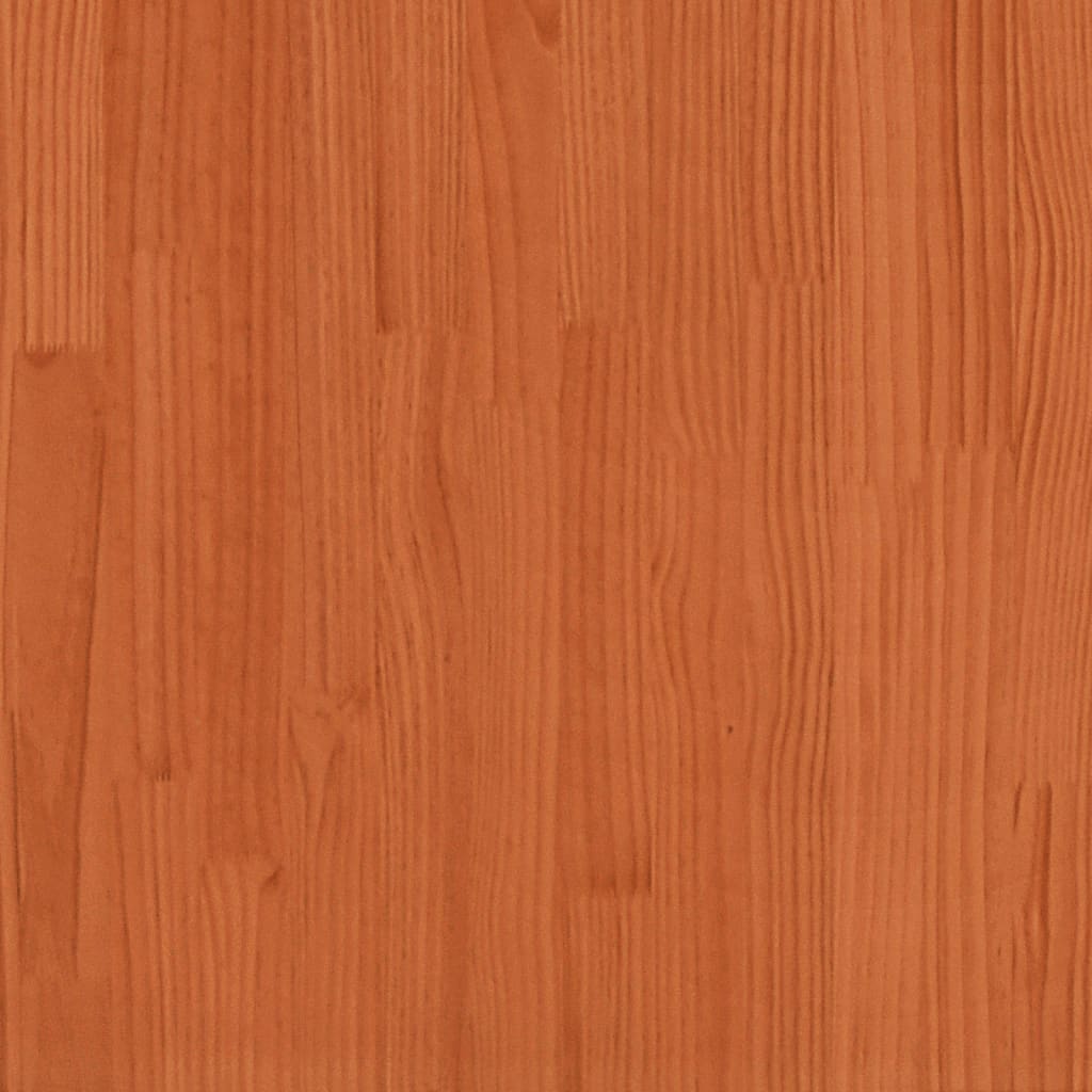 Mesa de centro 80x50x40 cm madeira pinho maciça castanho cera