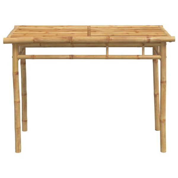 Mesa de jantar para jardim 110x55x75 cm bambu