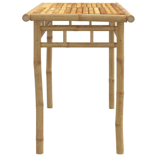 Mesa de jantar para jardim 110x55x75 cm bambu