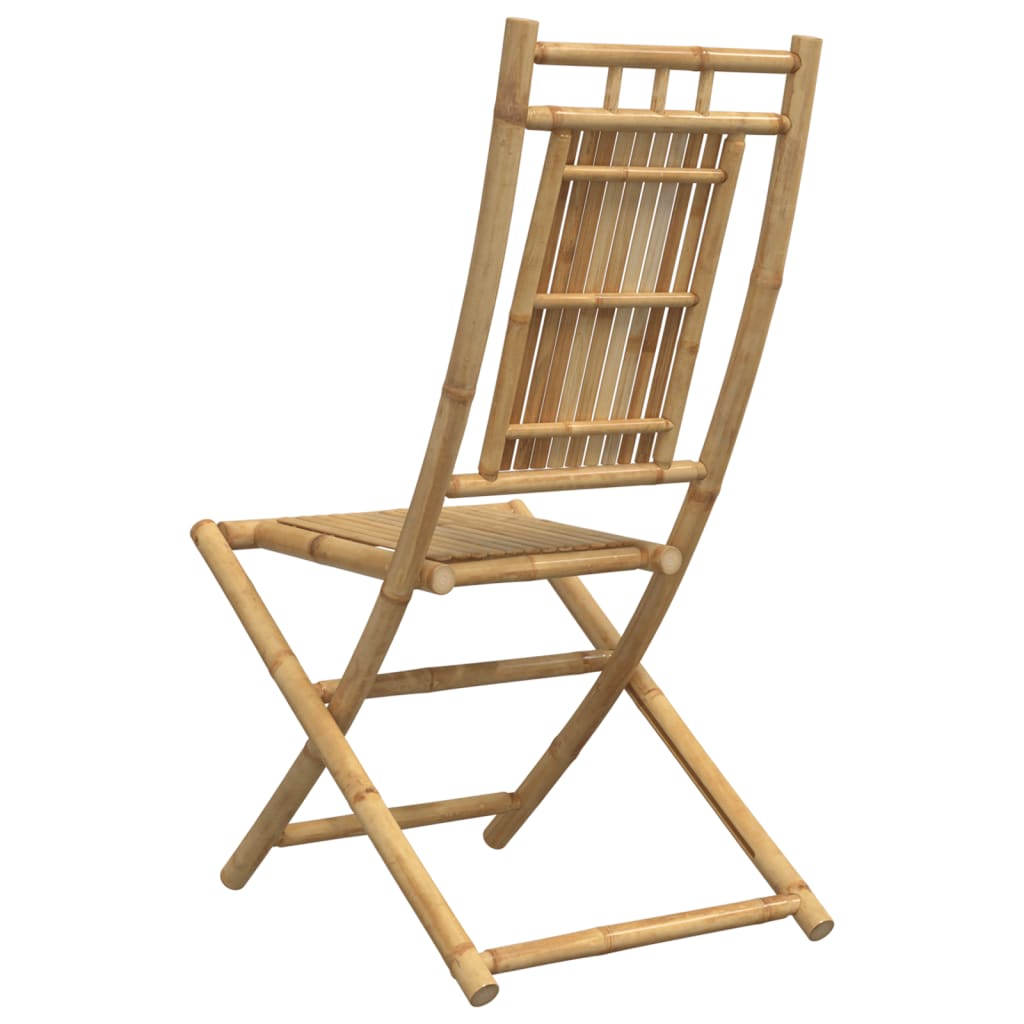 Cadeiras de jardim dobráveis 2 pcs 46x66x99 cm bambu