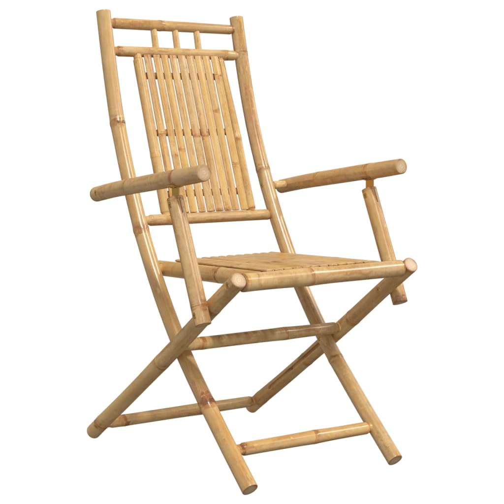 Cadeiras de jardim dobráveis 2 pcs 53x66x99 cm bambu