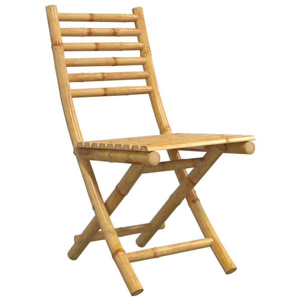 Cadeiras de jardim dobráveis 2 pcs 43x54x88 cm bambu
