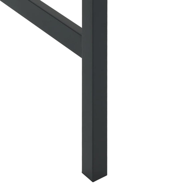 Mesa de bar 100x50x110 cm aço revestido a pó preto
