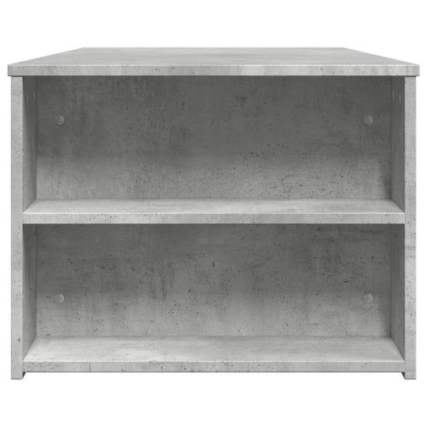 Mesa de centro 102x55x42 cm madeira processada cinza cimento