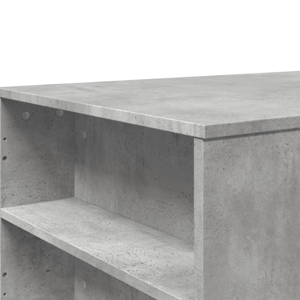 Mesa de centro 102x55x42 cm madeira processada cinza cimento