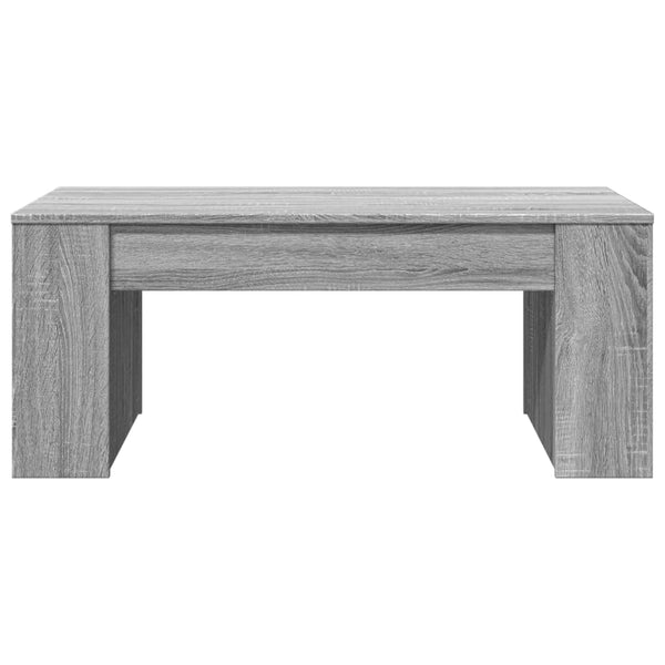 Mesa de centro 102x55x42 cm madeira processada sonoma cinzento