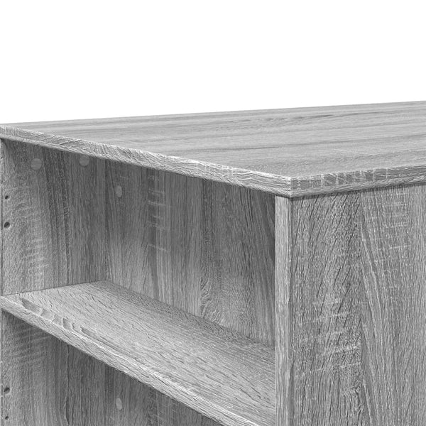 Mesa de centro 102x55x42 cm madeira processada sonoma cinzento