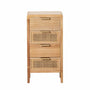 Nightstand HONEY Natural Paolownia wood MDF Wood 40 x 30 x 77,5 cm