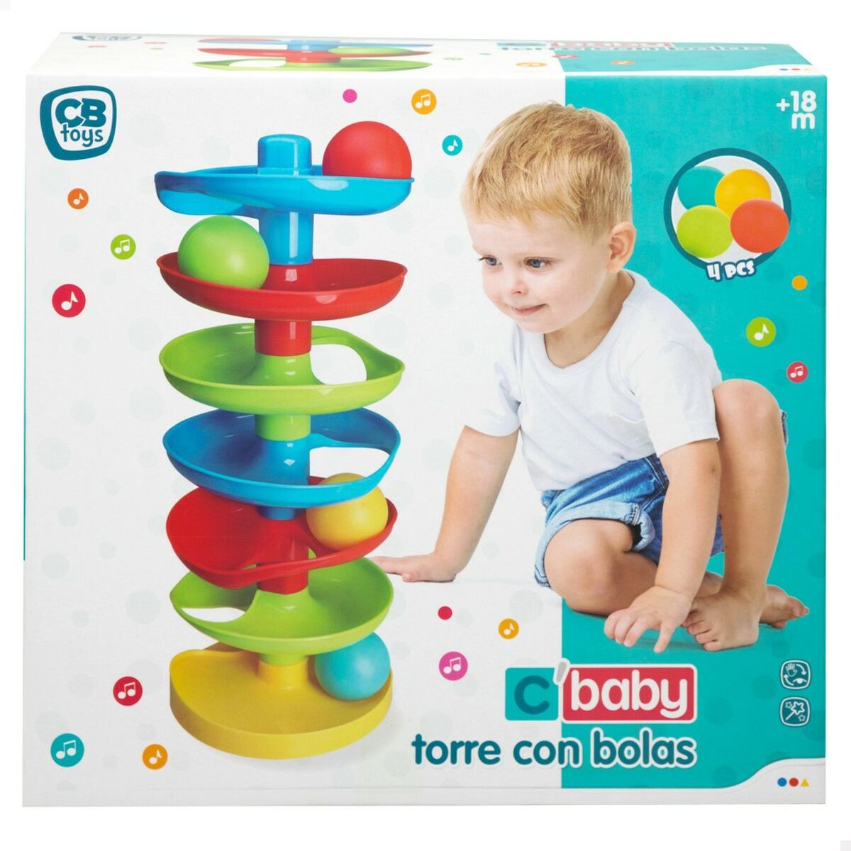 Juego de Habilidad para Bebé Colorbaby 15 x 37 x 15 cm (6 Unidades)