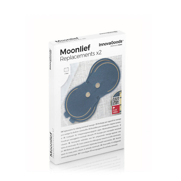 Parches de Recambio para Masajeador Relajante Menstrual Moonlief InnovaGoods (Pack de 2)