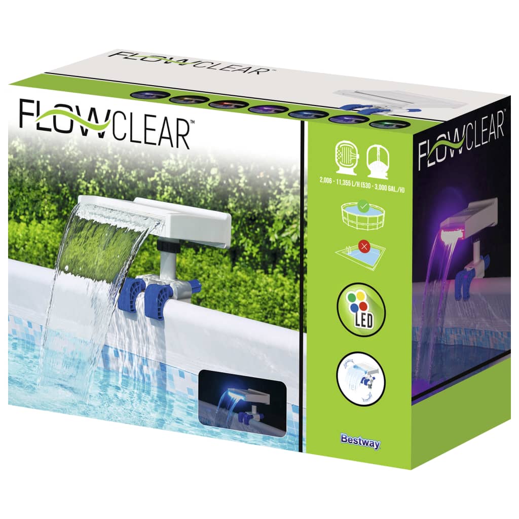 Bestway Flowclear Cascada relajante con luces LED