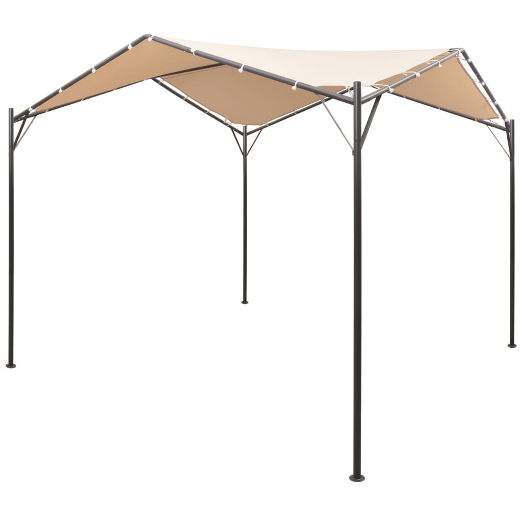 Gazebo tenda com toldo 3x3 m aço bege