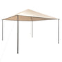 Gazebo tenda com toldo 4x4 m aço bege