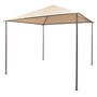 Gazebo tenda com toldo 3x3 m aço bege