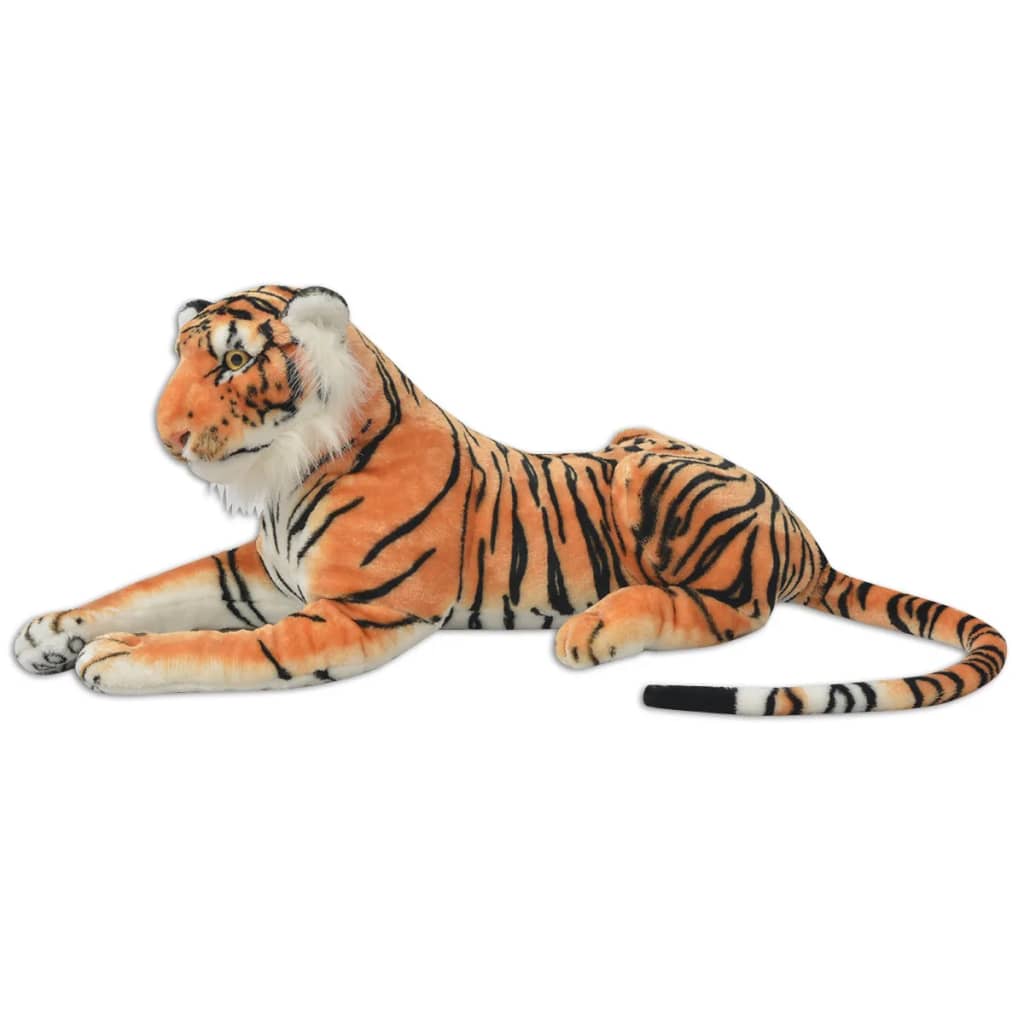 Tigre de peluche, castanho, XXL