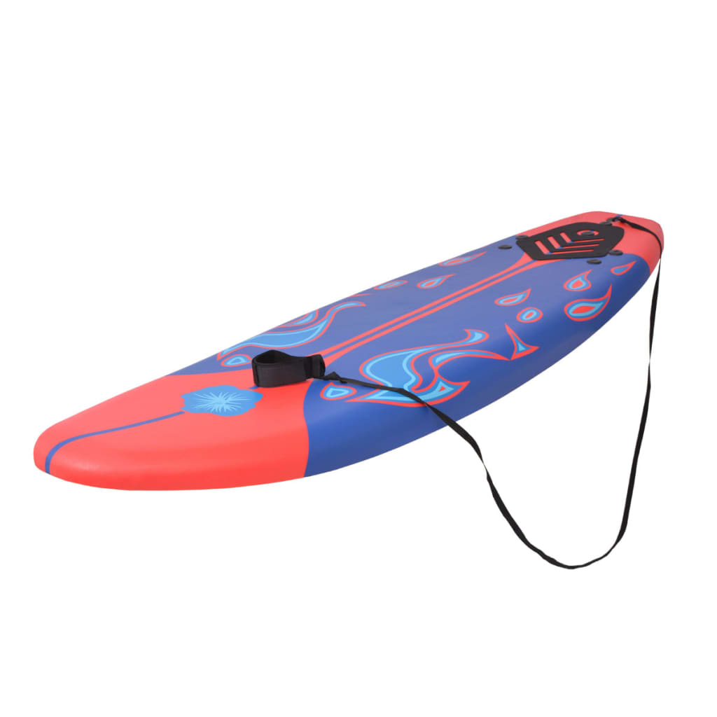Prancha de surf azul e vermelha 170 cm