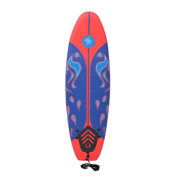Prancha de surf azul e vermelha 170 cm