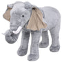 XXL Gray Plush Riding Elephant