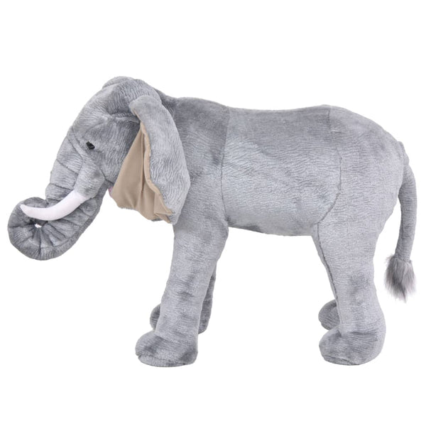 XXL Gray Plush Riding Elephant