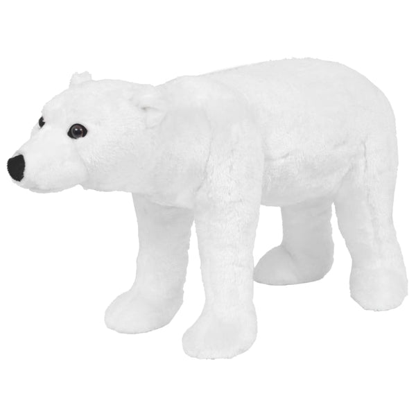 Brinquedo de montar urso polar peluche branco XXL