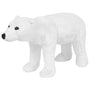 White plush polar bear riding toy XXL