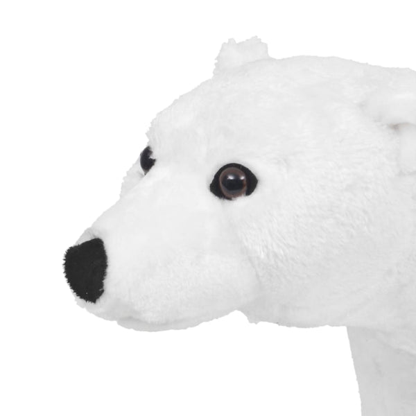 Oso polar de peluche blanco, juguete para montar XXL