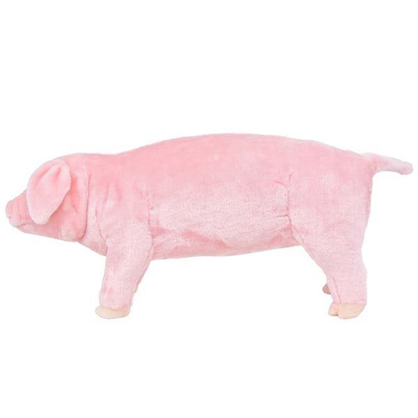 XXL pink plush pig riding toy