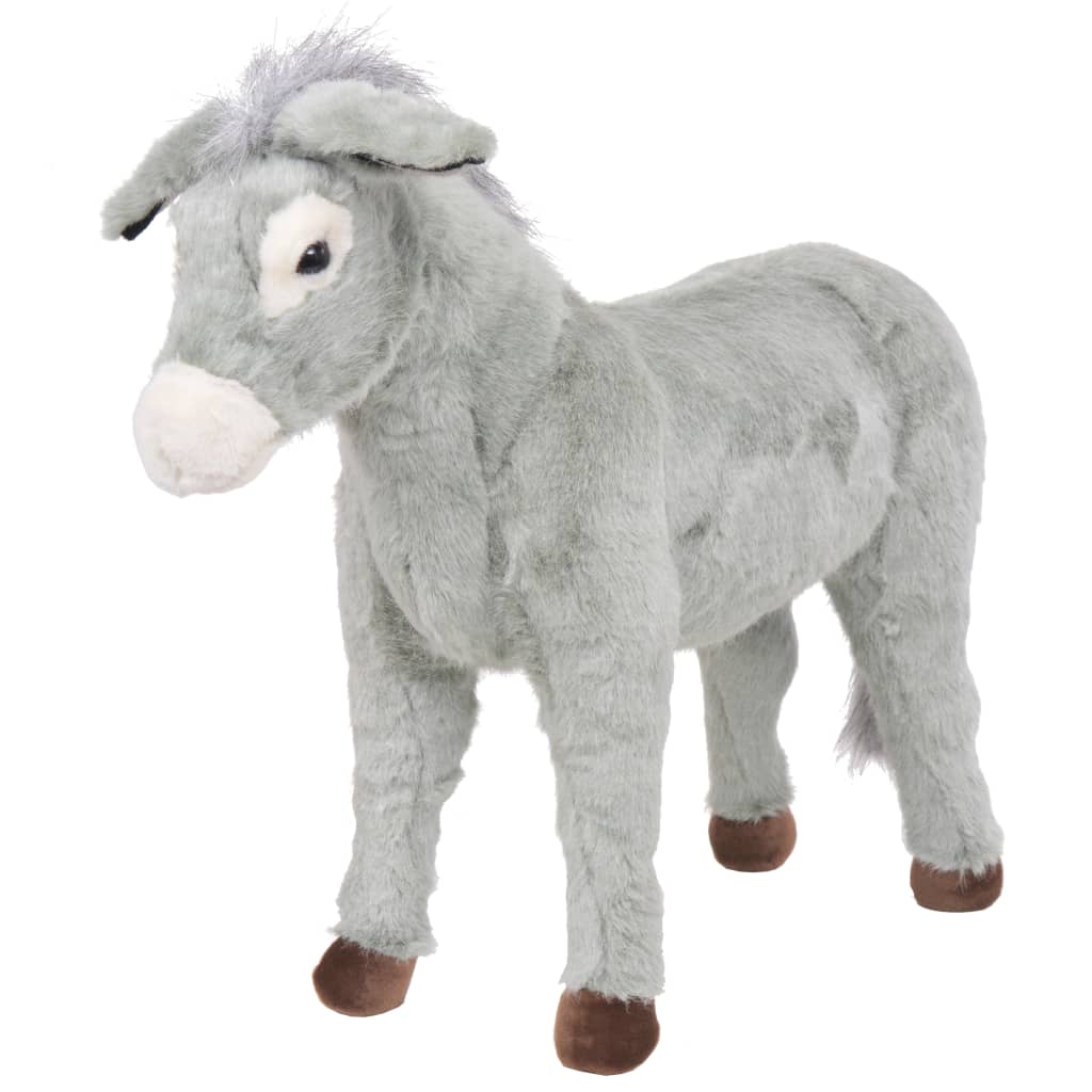 Burro de montar em peluche cinzento XXL