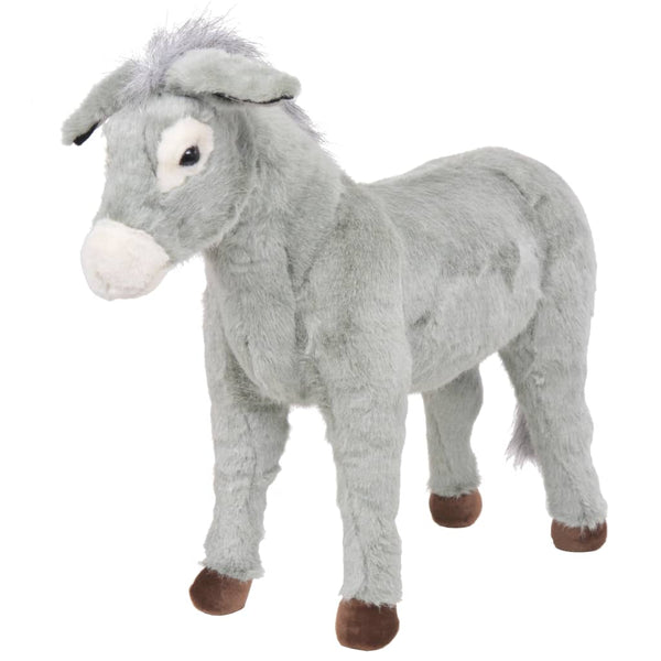XXL gray plush riding donkey