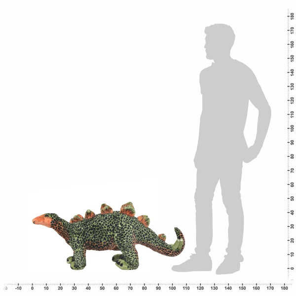 Peluche Stegosaurus XXL verde y naranja