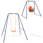 Independent swing and baby swing 2-in-1 orange