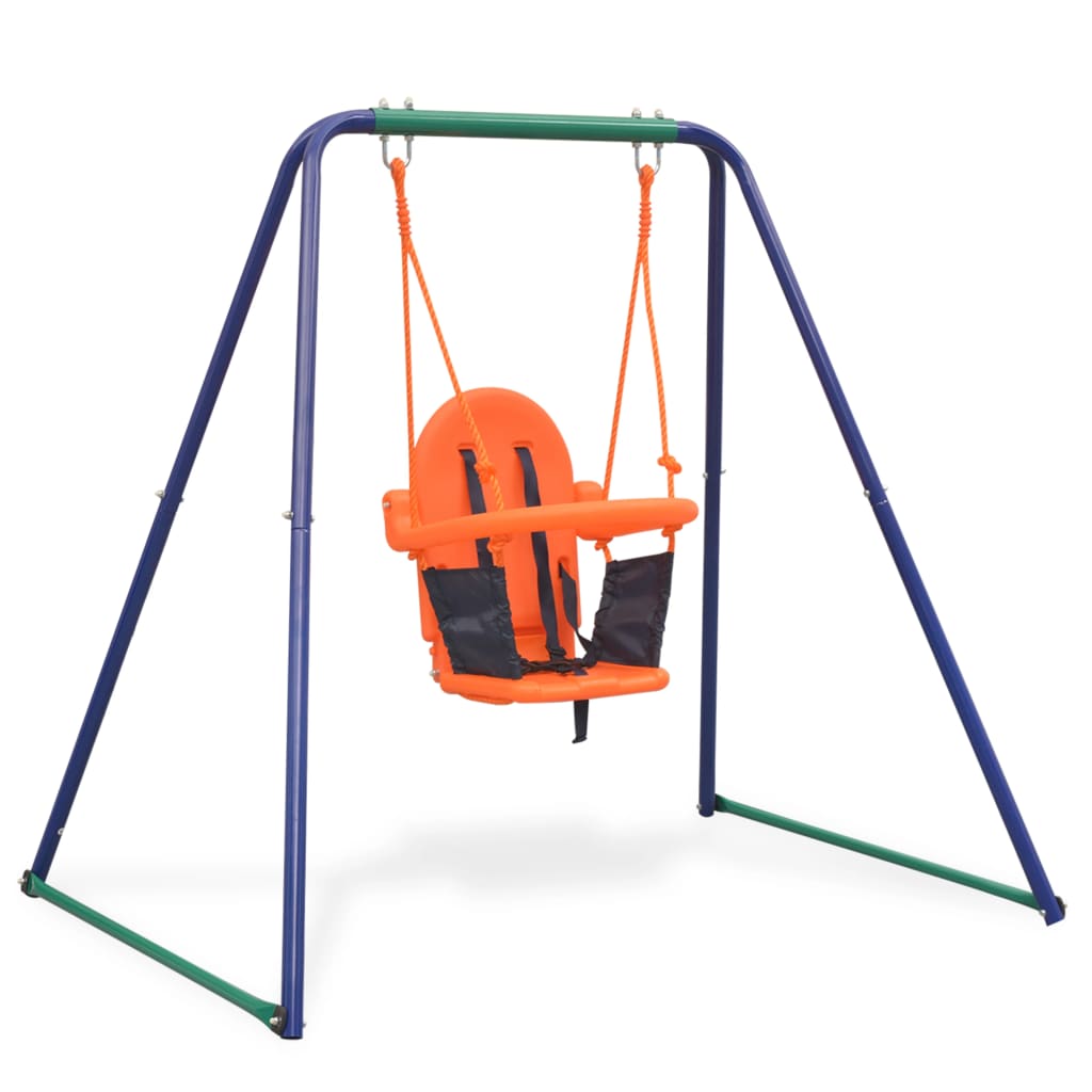 Independent swing and baby swing 2-in-1 orange