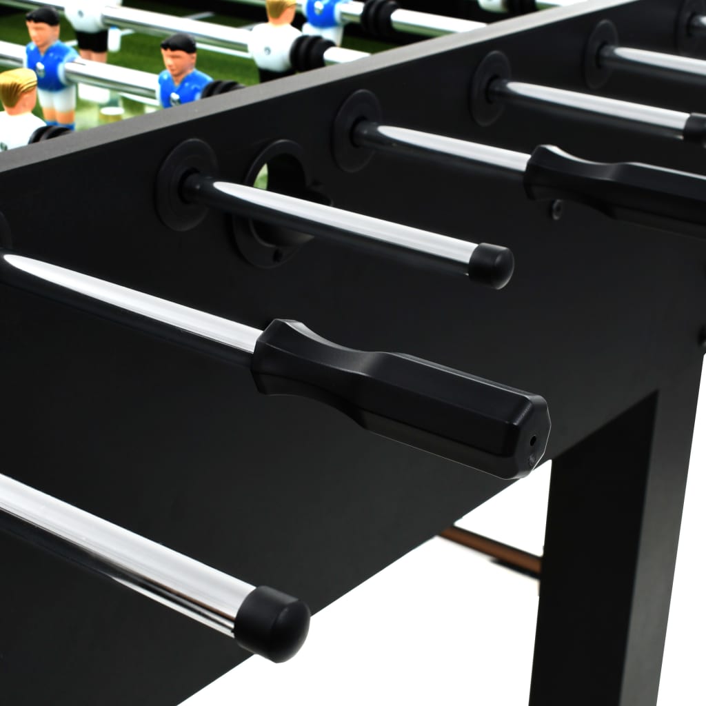 Steel table football 60 kg 140x74.5x87.5 cm black
