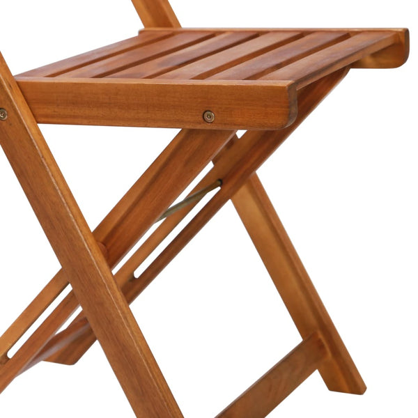 Cadeiras bistrô de exterior 2 pcs madeira de acácia maciça
