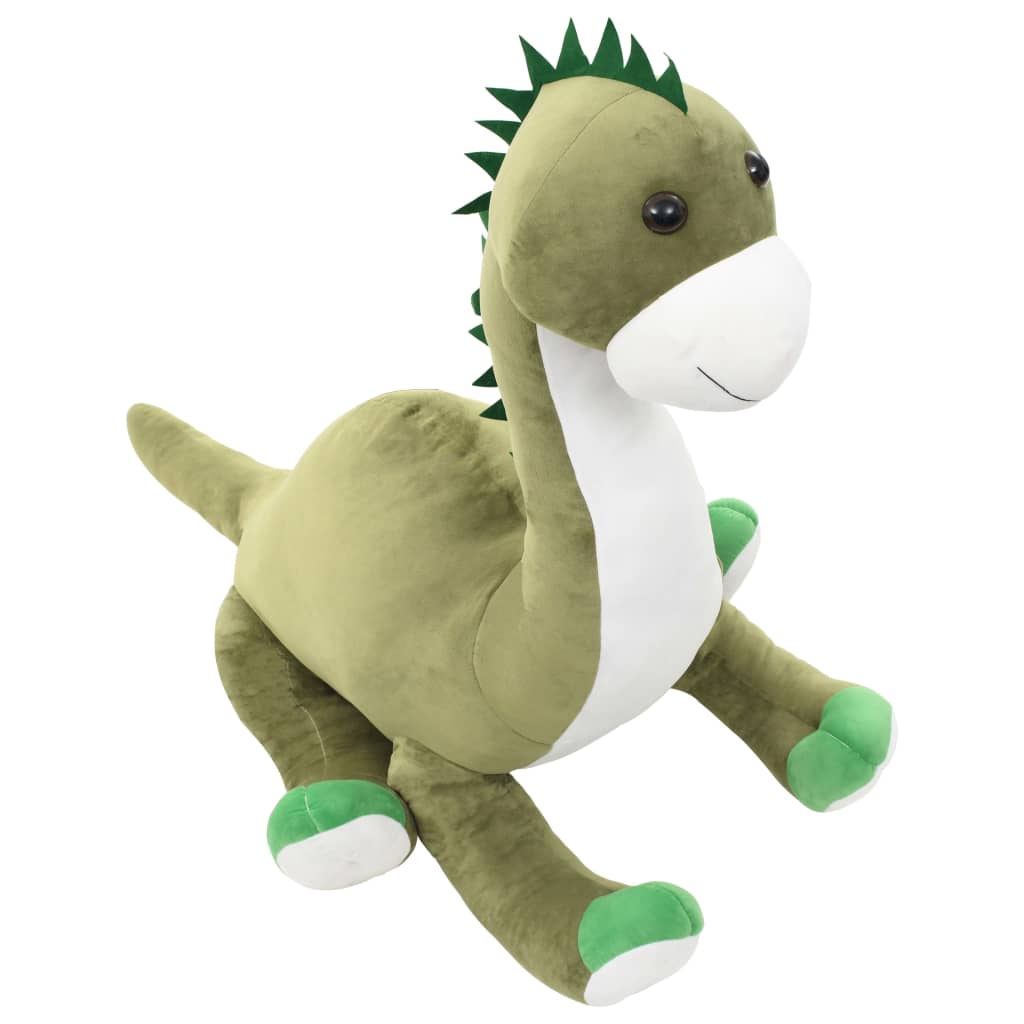 Dinossauro brontossauro de peluche verde