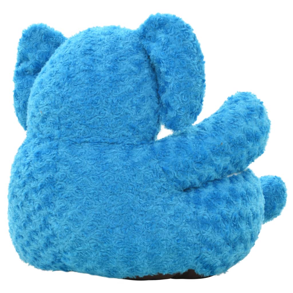 Elefante de peluche azul