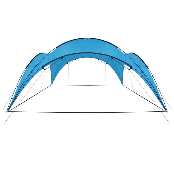 Tenda para festas arqueada 450x450x265 cm azul claro