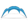 Tenda para festas arqueada 450x450x265 cm azul claro