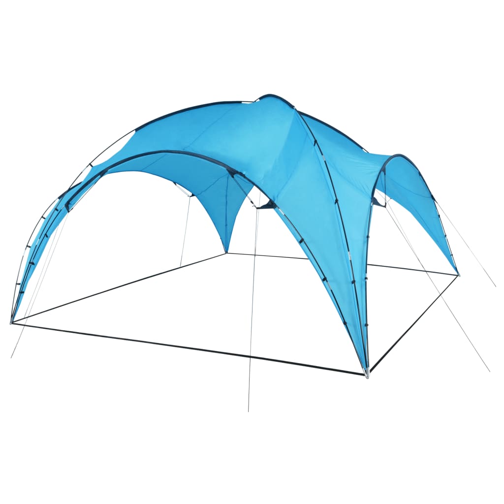 Carpa para fiestas con arco 450x450x265 cm azul claro