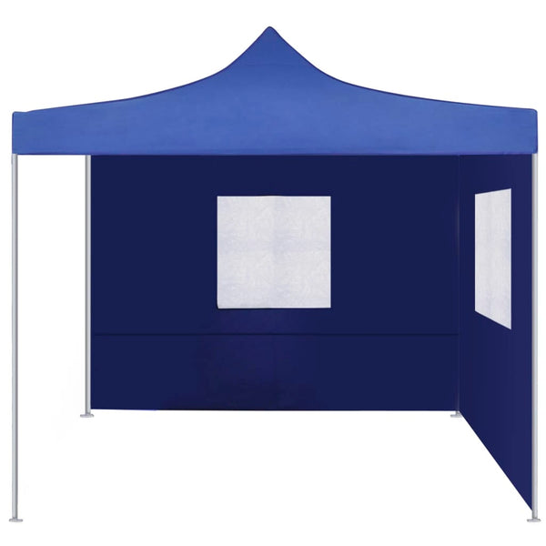 Tenda dobrável com 2 paredes 3x3 m azul