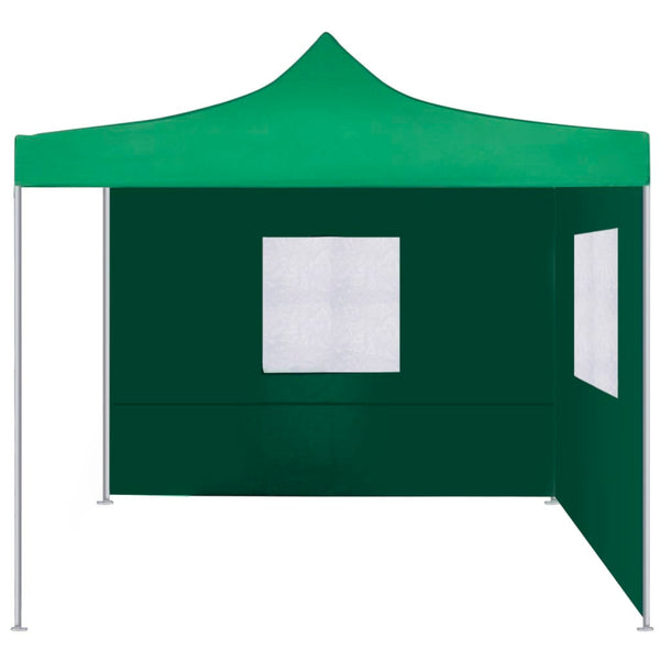 Tenda dobrável com 2 paredes 3x3 m verde